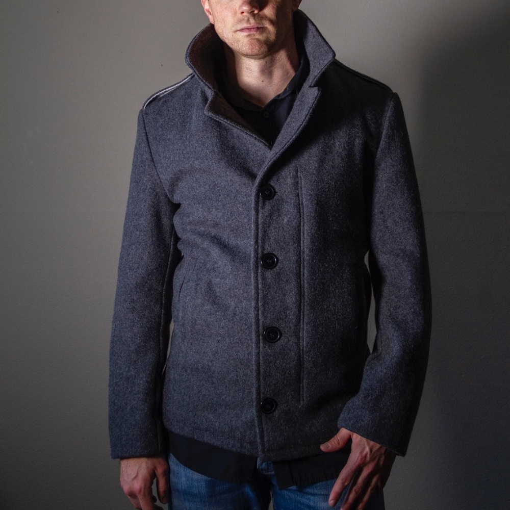 Like New Men’s Schott NYC Wool Coat
